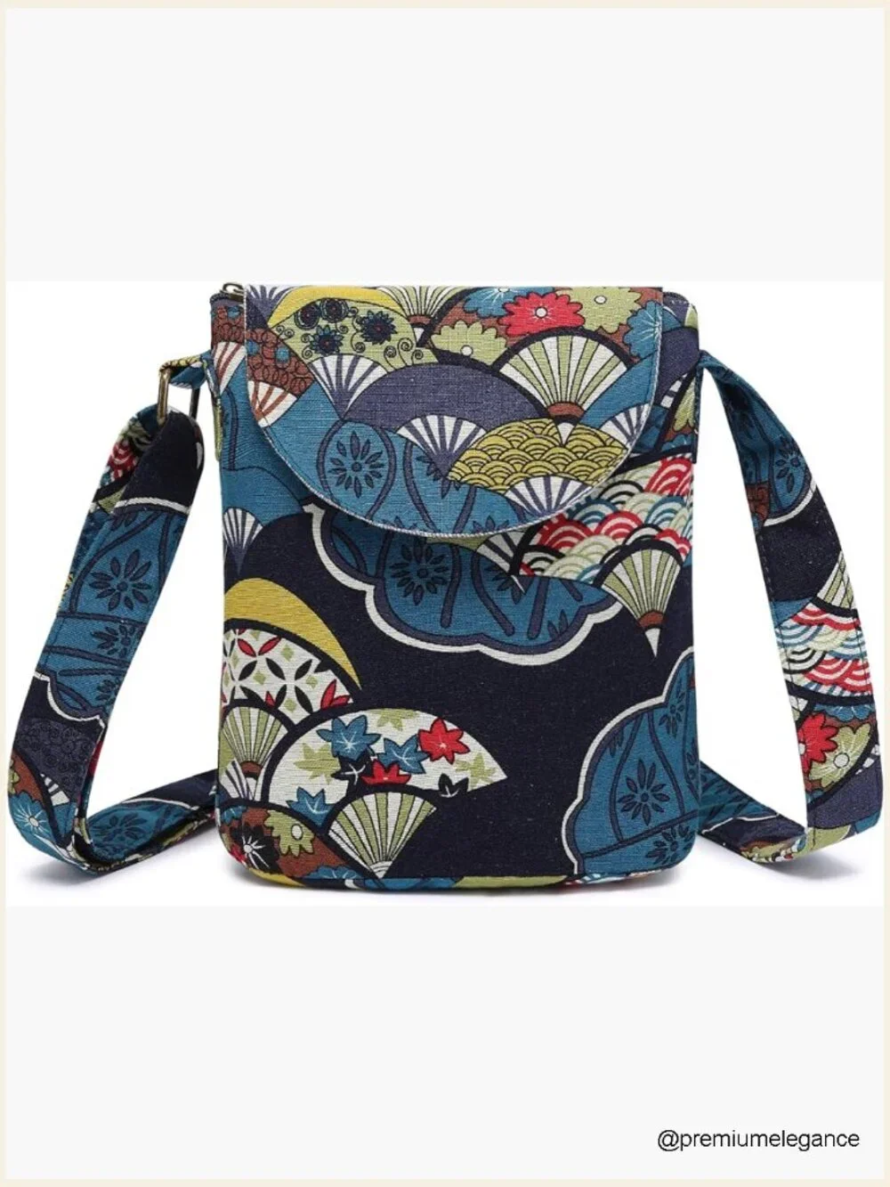 Vintage Bohemian Hobo Shoulder Bag Canvas Small Crossbody Handbag
